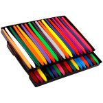 Σετ 24 αδιάβροχων κηρομπογιών Crayons σε διάφορα χρώματα, κατάλληλες για παιδιά και ενήλικες.