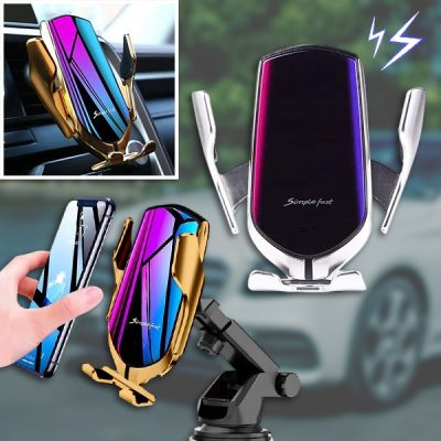 Έξυπνος ασύρματος φορτιστής και υποδοχή τηλεφώνου για αυτοκίνητα | DELUXE