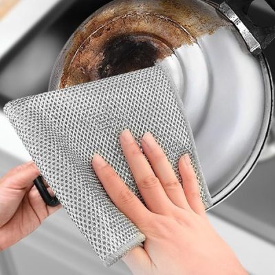 Πολυχρηστικό ατσάλινο σύρμα τριψίματος (4 τεμάχια) | SCRUBIWIPE