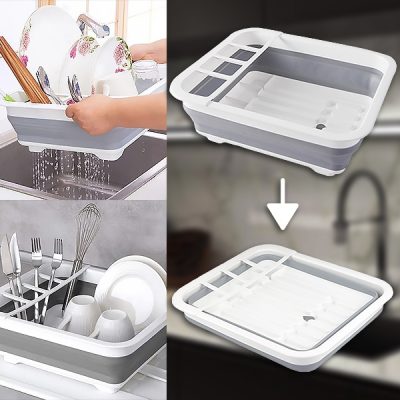 Πτυσσόμενο ράφι αποθήκευσης πιάτων στεγνώματος | FOLDITRAY