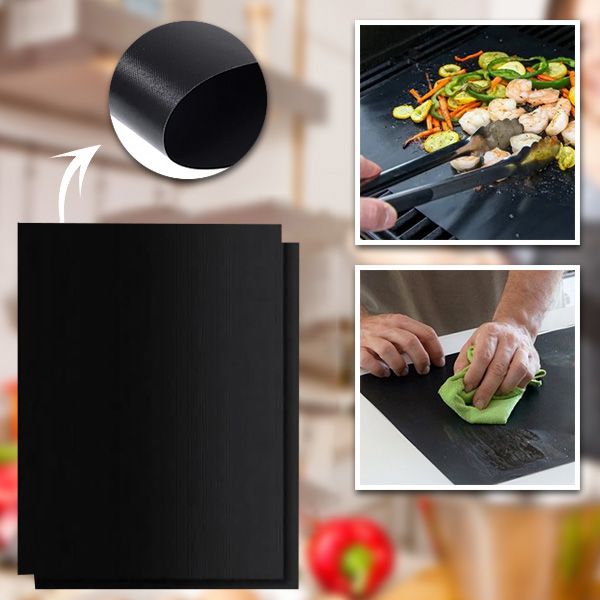 Αντικολλητικά επαναχρησιμοποιήσιμα πατάκια σχάρας (2 τεμάχια) | GRILL