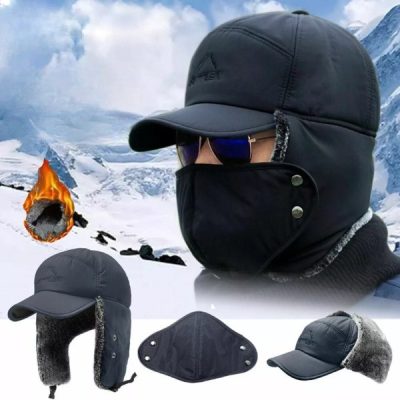 Χειμερινός ζεστός σκούφος με κάλυμμα στόματος | BOMBERKO