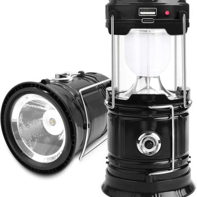 Ηλιακός Φακός Κάμπινγκ με USB CAMPGLO