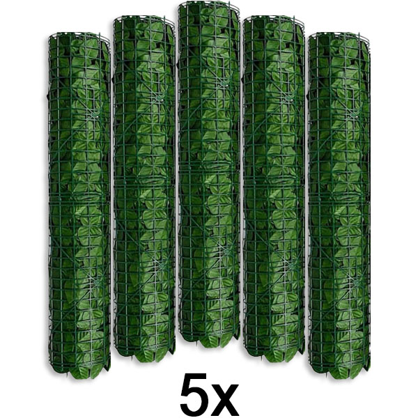 5x Πάνελ ιδιωτικότητας με τεχνητά φύλλα | LEAFPANEL